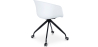 Buy White Padded Office Chair with Armrests and Wheels Dark grey 59887 in the Europe