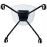 Buy White Padded Office Chair with Armrests and Wheels Dark grey 59887 with a guarantee