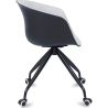 Buy Black Padded Office Chair with Armrests and Wheels Light grey 59888 at MyFaktory