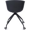 Buy Black Padded Office Chair with Armrests and Wheels Light grey 59888 home delivery