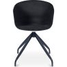 Buy Design White Padded Office Chair with Armrests  Dark grey 59889 - in the EU