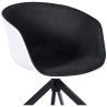 Buy Design White Padded Office Chair with Armrests  Dark grey 59889 - in the EU