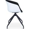 Buy Design White Padded Office Chair with Armrests  Dark grey 59889 at MyFaktory