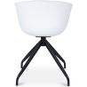 Buy Design White Padded Office Chair with Armrests  Dark grey 59889 home delivery