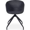 Buy Design Black Padded Office Chair with Armrests Dark grey 59890 - in the EU