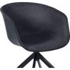 Buy Design Black Padded Office Chair with Armrests Dark grey 59890 - in the EU