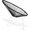 Buy Acapulco Chair - White Legs Black 58295 - prices