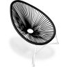 Buy Acapulco Chair - White Legs Black 58295 - in the EU