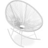 Buy Acapulco Rocking Chair - White legs - New edition Pastel green 59902 - prices
