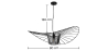 Buy Hanging Lamp Vertice - Metal - 80cm Black 59903 - prices