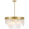 Buy Design Glass Hanging Lamp - Loren Gold 59928 - in the EU