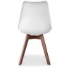 Buy Brielle Scandinavian design Premium Chair with cushion - Dark Legs White 59953 in the Europe