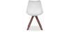 Buy Premium Scandinavian design Brielle chair with Cushion - Dark Legs White 59954 home delivery