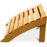 Buy Garden Chair Footrest Adirondack Wood Outdoor Furniture - Anela Red 60006 at MyFaktory