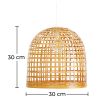 Buy Hanging Lamp Boho Bali Design Natural Bamboo - Suong Natural wood 60043 in the Europe