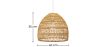 Buy Hanging Lamp Boho Bali Design Natural Rattan - 40 cm - Seam Natural wood 60044 home delivery