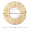 Buy Wall Mirror - Boho Bali Round Design (60 cm) - Gaui Natural wood 60057 in the Europe