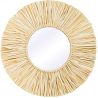 Buy Wall Mirror - Boho Bali Round Design (60 cm) - Gaui Natural wood 60057 - in the EU