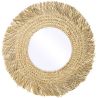 Buy Wall Mirror - Boho Bali Round Design (60 cm) - Paui Natural wood 60061 - in the EU