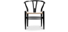 Buy X2 Dining Chair Scandinavian Design Wooden Cord Seat - Wish Black 60062 in the Europe