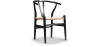 Buy X2 Dining Chair Scandinavian Design Wooden Cord Seat - Wish Black 60062 at MyFaktory