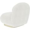 Buy Bouclé fabric upholstered armchair - Nuiba White 60078 at MyFaktory