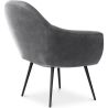 Buy Velvet upholstered armchair - Ora Dark grey 60087 at MyFaktory