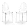 Buy Pack of 2 Transparent Dining Chairs - Victoire  Transparent 58734 - in the EU