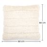 Buy Boho Bali Style Wool Cushion cover + filling - Akasha White 60190 in the Europe