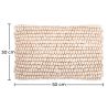 Buy Rectangular Cushion in Boho Bali Style, Wool cover + filling - Samantha White 60196 with a guarantee