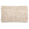 Buy Rectangular Cushion in Boho Bali Style, Wool cover + filling - Samantha White 60196 - in the EU