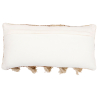 Buy Rectangular Cushion in Boho Bali Style, Cotton & Wool cover + filling - Ilinai Multicolour 60207 - prices