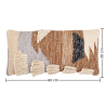 Buy Rectangular Cushion in Boho Bali Style, Cotton & Wool cover + filling - Ilinai Multicolour 60207 home delivery