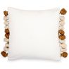 Buy Square Cotton Cushion in Boho Bali Style cover + filling - Belvia Yellow 60212 at MyFaktory