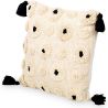 Buy Square Cotton Cushion in Boho Bali Style cover + filling - Clara Black 60223 - prices