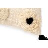 Buy Square Cotton Cushion in Boho Bali Style cover + filling - Clara Black 60223 in the Europe