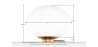 Buy Table lamp in vintage style, brass and glass - Ballon Gold 60238 - prices