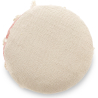 Buy Pouffe Stool in Boho Bali Style, Wood and Cotton - Vanessa Bali Beige 60260 in the Europe