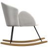Buy Rocking armchair upholstered in white boucle - Frida  White 60334 - in the EU