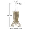 Buy Gold Ceiling Lamp - Design Pendant Lamp - Cosmo Gold 60394 - in the EU