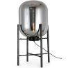 Buy Glass floor lamp in modern design, metal and glass - Crada - 75cm Smoke 60398 - in the EU