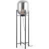 Buy Glass floor lamp in modern design, metal and glass - Crada - 140cm Amber 60400 - prices