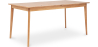 Buy Scandinavian style extendable dining table in wood 160/200CM - Cire Natural wood 60413 in the Europe