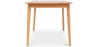 Buy Scandinavian style extendable dining table in wood 160/200CM - Cire Natural wood 60413 home delivery