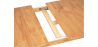 Buy Scandinavian style extendable dining table in wood 160/200CM - Cire Natural wood 60413 - prices
