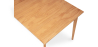 Buy Scandinavian style extendable dining table in wood 160/200CM - Cire Natural wood 60413 - in the EU