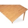 Buy Scandinavian style extendable dining table in wood 160/200CM - Cire Natural wood 60413 - in the EU