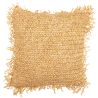 Buy Square Boho Bali Cushion, Raffia cover + filling - Alizon Natural 60197 - in the EU