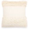 Buy Square Cushion in Boho Bali Style, Cotton & Wool cover + filling - Margaret White 60188 - in the EU