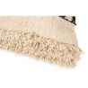 Buy Square Cotton Cushion in Boho Bali Style cover + filling - Sefra Black 60200 in the Europe
